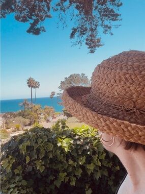 Vintage Helen Kaminski Braided Straw Sun Hat - Natural